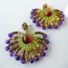 MBE 001 - Seed bead & glass bead earrings