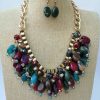 MBN 015 - Chunky resin beaded necklace