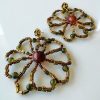 MBE 010 - Seed bead & glass bead earrings