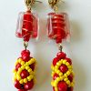MBE 019 - Crystal, seed & glass beads earrings