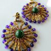 MBE 011 - Seed bead & glass bead earrings