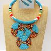MBN 032 - Multicoloured handcrafted African Masai beaded necklace