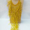 MBN 048 - Handmade yellow forest seed beads necklace