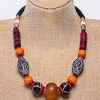 MBN 110 - African Amber Heishi Bead Necklace