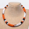 MBN 114 - African Kenyan Spiral Pattern Seed Bead Necklace