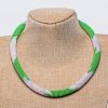 MBN 117 - African Kenyan Spiral Pattern Seed Bead Necklace