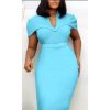 Turquoise Green | Elegant Ladies Women's Dress