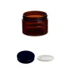 50ml 47mm PET Amber Jar | black lid | gasket