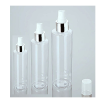 Flat Shoulder Clear Spray Bottle | silver collar cap