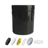 500ml 89mm PET Black Jar | lid options | gasket