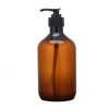 PET Amber Boston Pump Bottle
