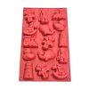 MBSM 058 | 15-Cavity Assorted Toys Silicone Mold |30*17.4*2CM