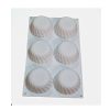 MBSM 057 | 6-Cavity Deep Spirals Round Silicone Mold |30*17.5*3.5CM| 100ml per cavity