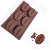 MBSM 046 | 6-Cavity Coffee Bean Silicone Mold |28.3*17*3CM