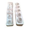 MBSM 037 | 5-Cavity Striped Breasts Silicone Mold |40*9.5*8CM