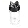 280ml PET Clear Spice Jar | Black double-sided flip lid |120*65mm