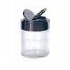 228ml PET Clear Spice Jar | Black double-sided flip lid |65*86mm