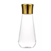 35ml PET Clear Teardrop Bottle | gold cap