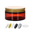 250ml Wide Mouth PET Amber Jar | lid options | gasket