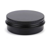 100ml Black Aluminium Tin Jar