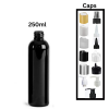 250ml Black PET Bottle