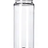 50 mL clear PET plastic cylinder round bottle with 30mm neck finish