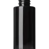 50 ml dark amber PET plastic cylinder round bottle with 20-410 neck finish