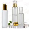 20MM FLAT SHOULDER FROSTED CLEAR GLASS DROPPER BOTTLE