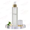 24MM FLAT SHOULDER FROSTED CLEAR GLASS BOTTLE