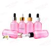 18MM RS CLEAR-PINK GLASS DROPPER BOTTLE