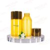 20MM SHORT CLEAR-YELLOW CYLINDER BOTTLE WITH BRONZE CAP