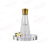 20MM CLEAR TEAR DROP BOTTLE WITH UV GOLD SCREW CAP
