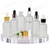 18MM RS FROSTED CLEAR GLASS DROPPER BOTTLE