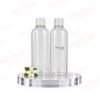 120ML 20MM RS CLEAR  PET  BOTTLE WITH WHITE SMOOTH/STRIPED SCREW CAP