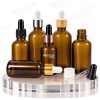 18MM RS GLOSSY AMBER GLASS DROPPER BOTTLES